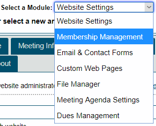 [FTH Membership Management Select]