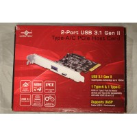 Vantec 2 Port USB 3.1 Gen II Type-A/C PCIe Host Card